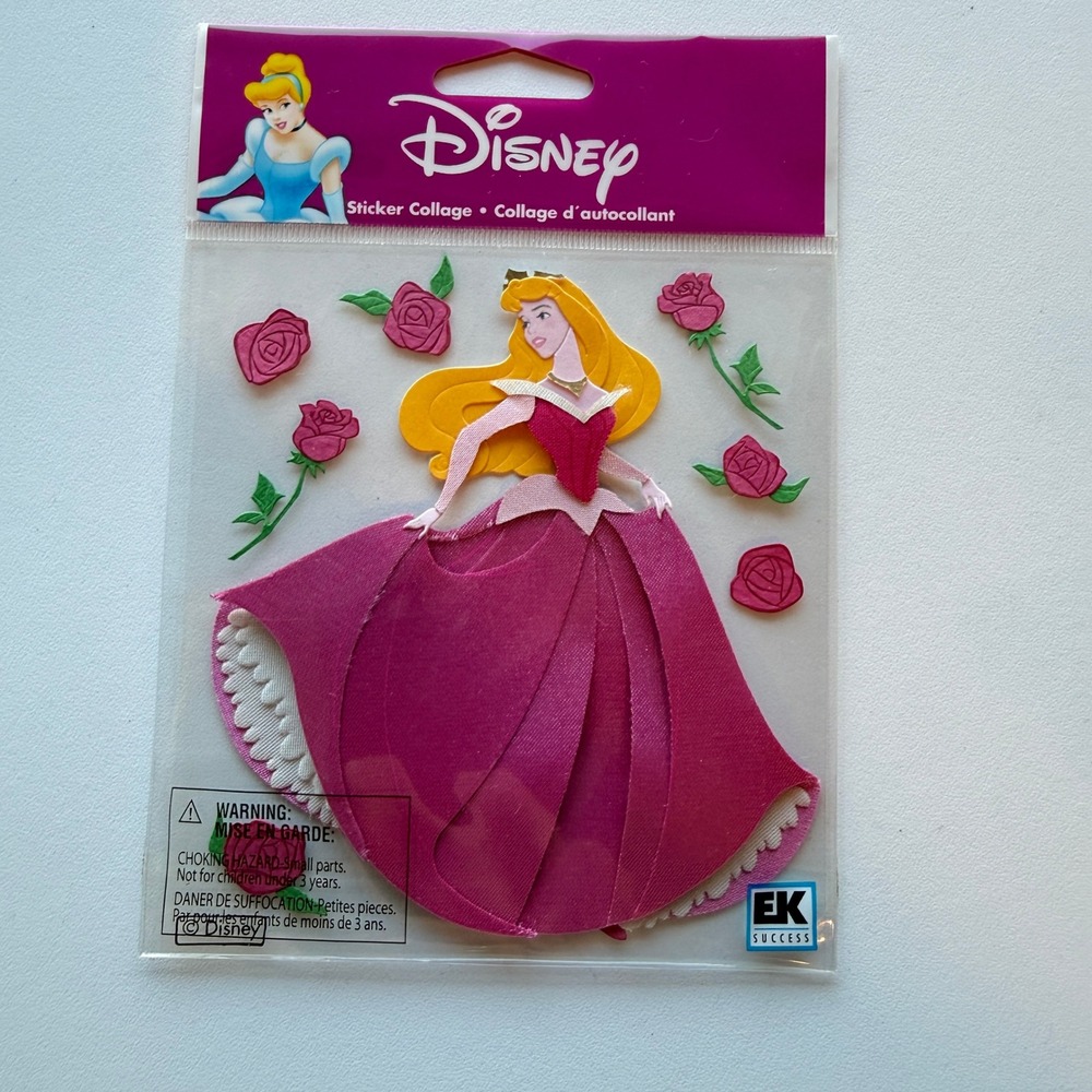 Disney Sleeping Beauty Aurora Sticker Collage Jolee's Boutique EK Success Pink